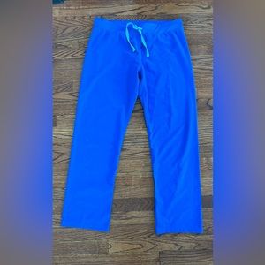 Size large royal blue Figs Scrub bottoms
